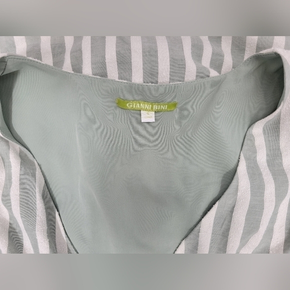 Gianni Bini Striped Wrapped Style Dress - Picture 9 of 12